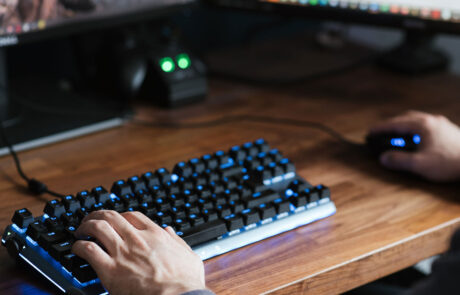 Person Working on Computer