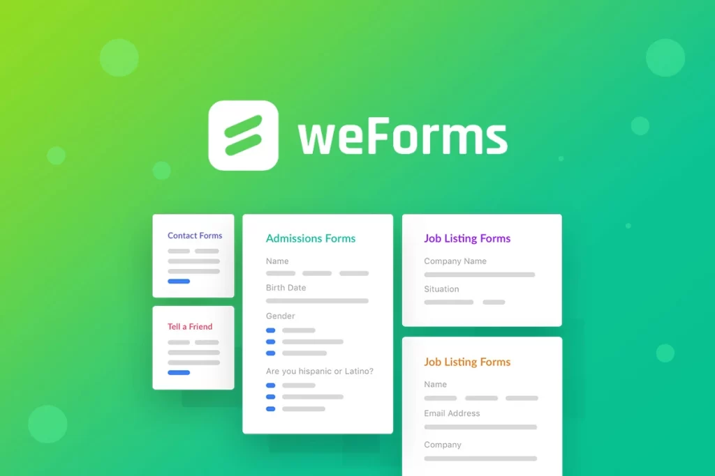 weforms contact form plugin