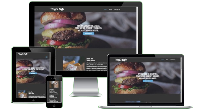 WordPress quickstarter theme for restaurant by sitesbyyogi