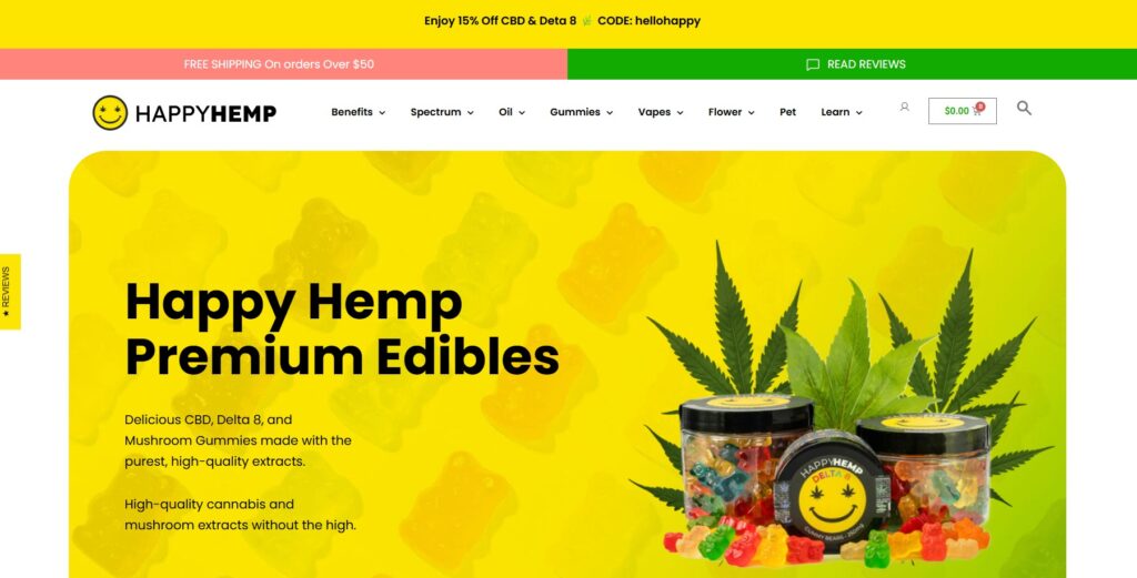 GetHappyHemp - Custom WordPress Development