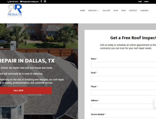 Results Roofing – Landing Page Development