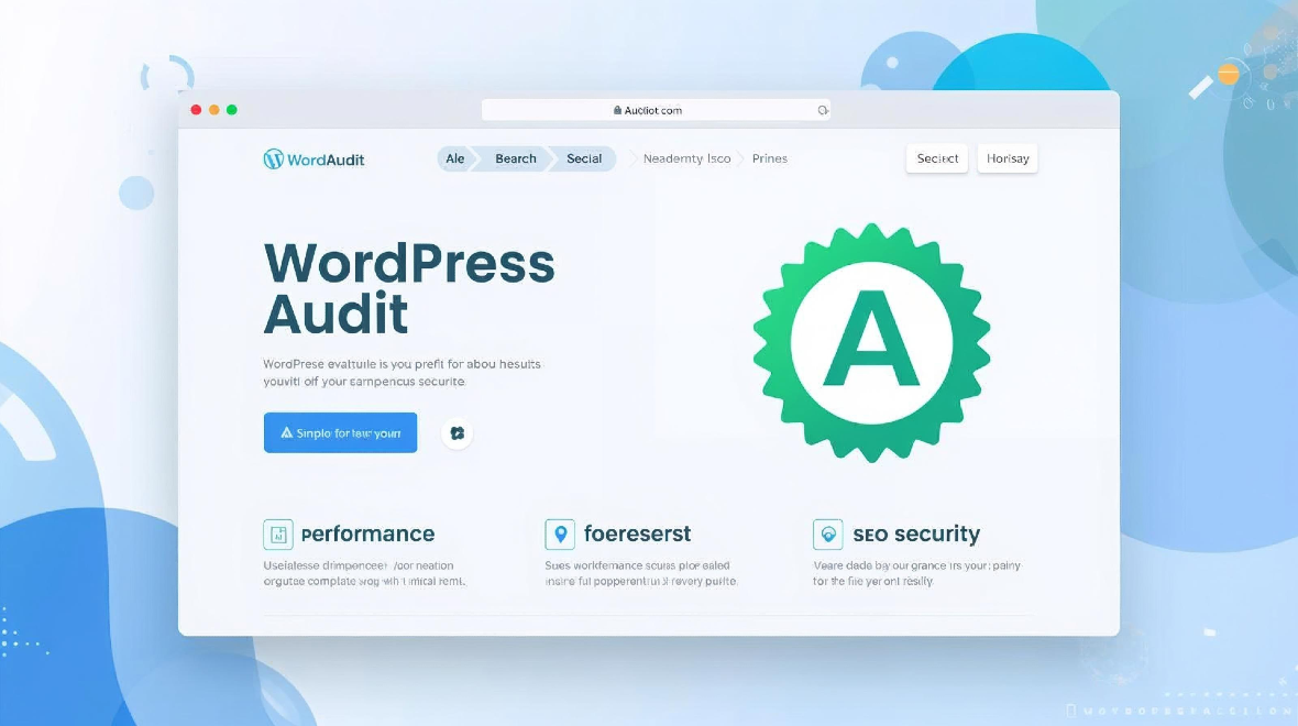 Free WordPress performance audit tool preview