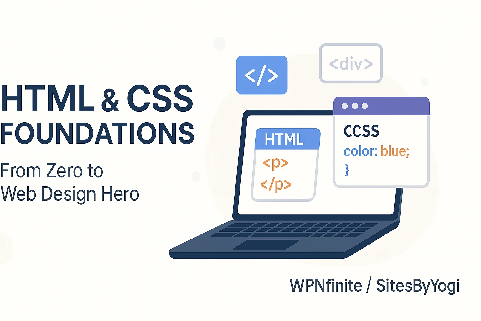 html and css course from sitesbyyogi